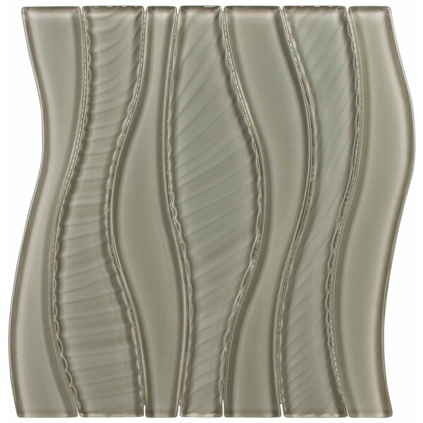 Andova Tiles SAMPLE Curvation 1 x 2 Glass Novelty Mosaic Tile SAM-ANDCUR329 - main